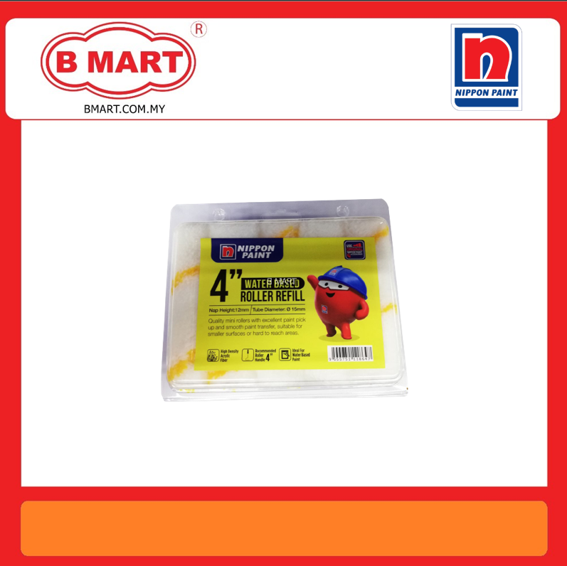 NIPPON PAINT 4" WATERBASED PAINT ROLLER REFILL