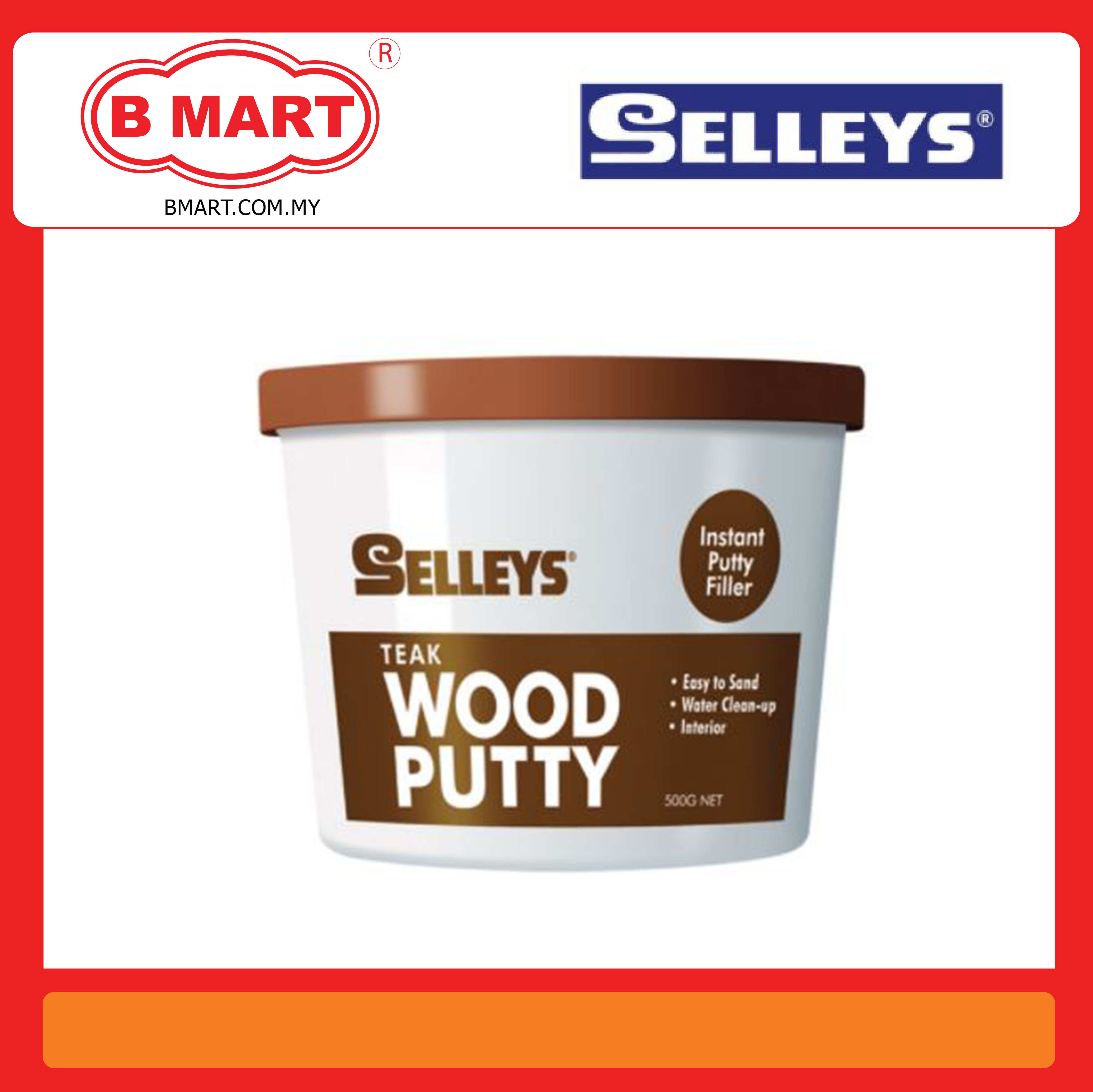 SELLEYS TEAK WOOD PUTTY 500G